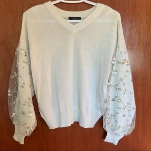 Clear - Sweater with Floral detail